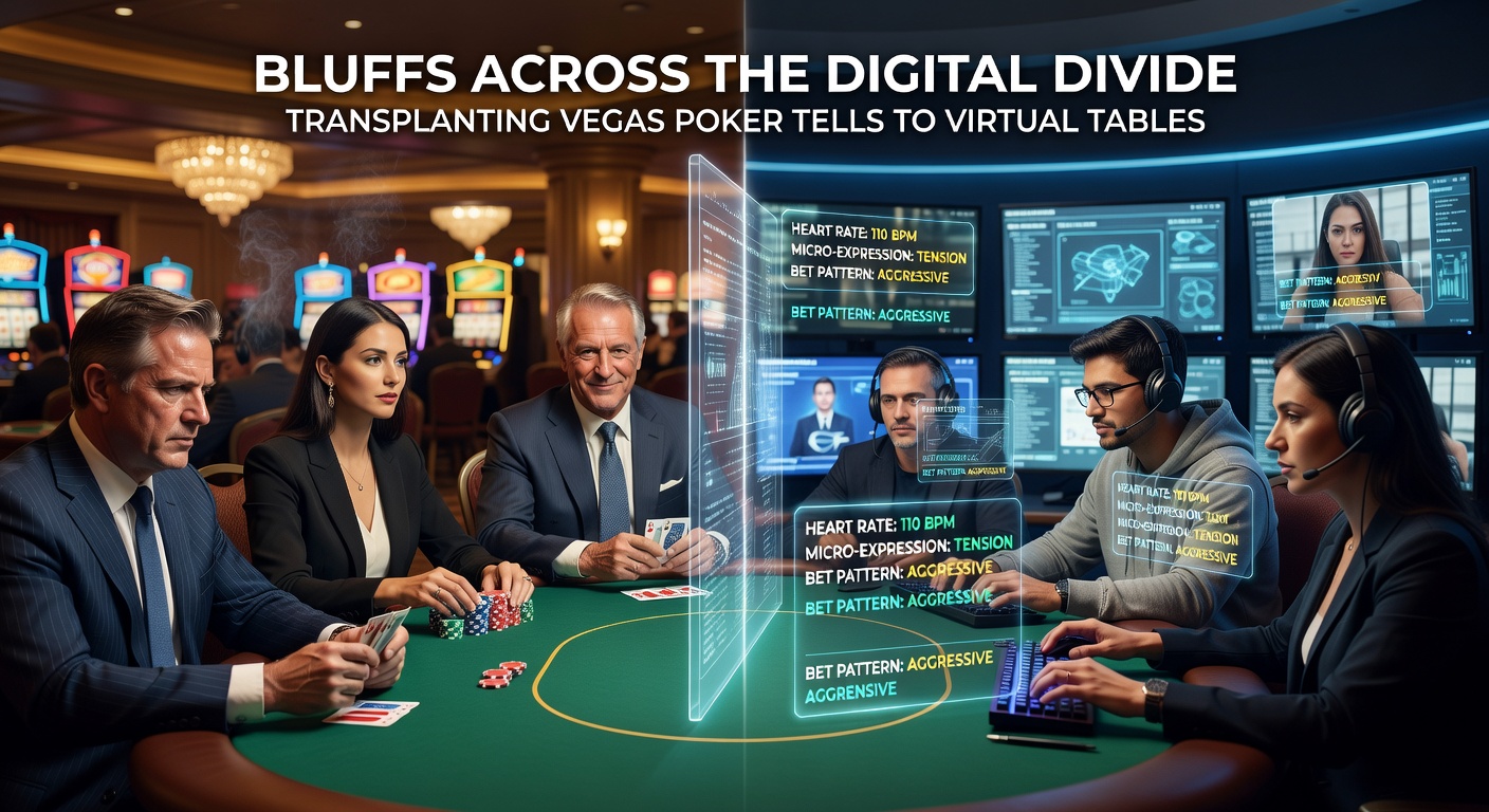 Close-up of an online poker interface displaying timing tells, bet sliders, and player stats on a virtual table
