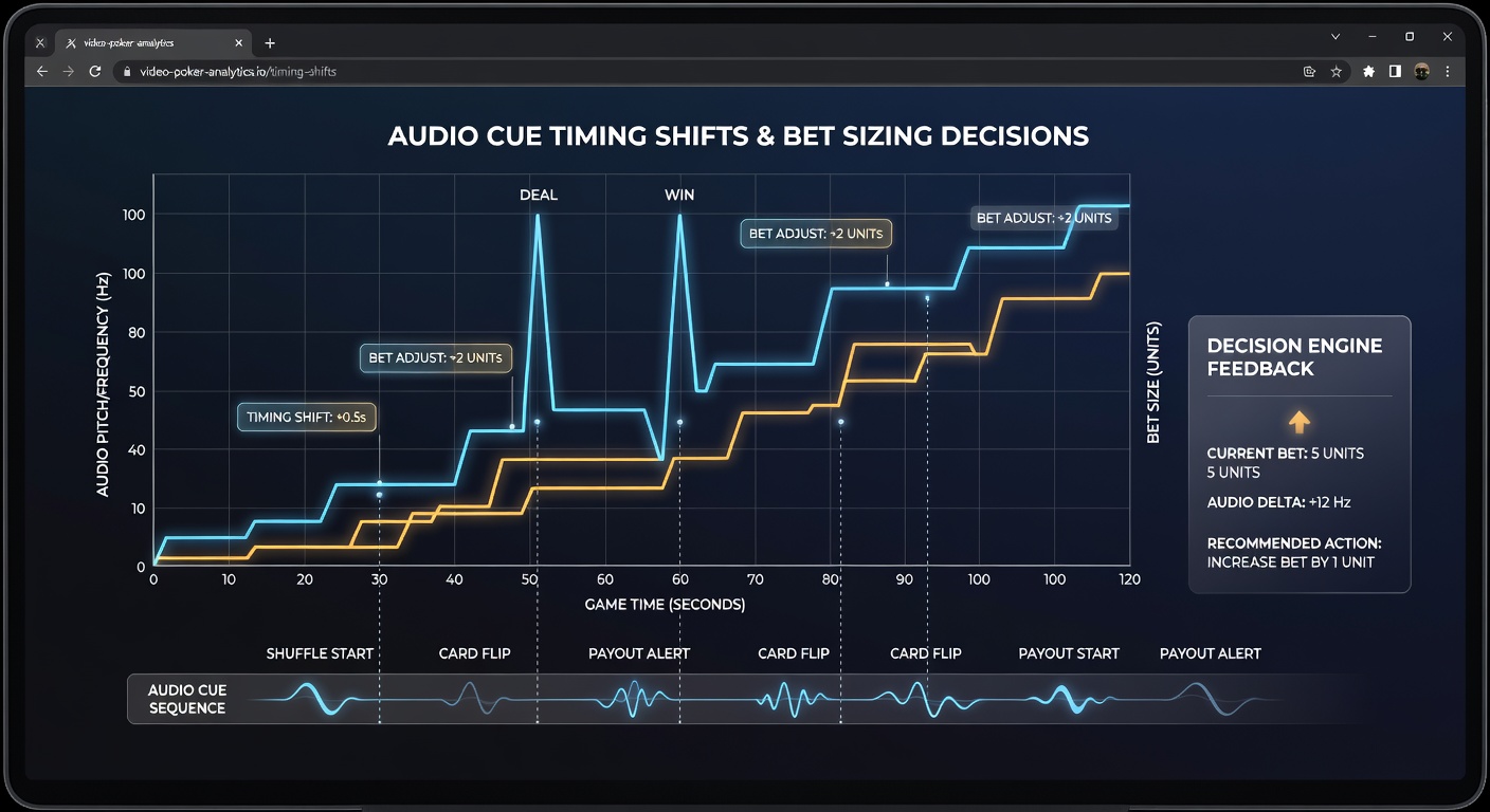 Line graph displaying bet size adjustments correlated with audio delay measurements across multiple weekday sessions