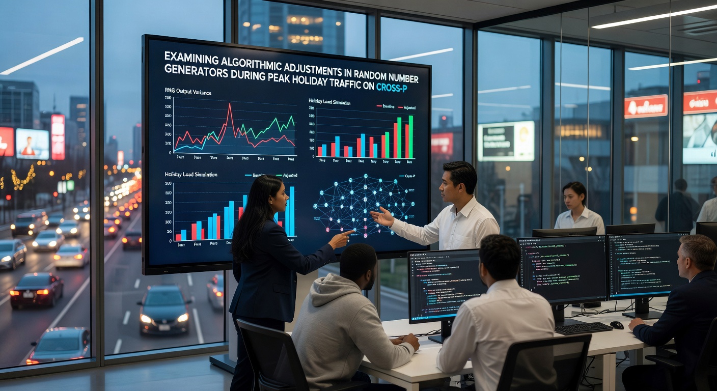 Data visualization of RNG performance metrics during high-traffic holiday periods