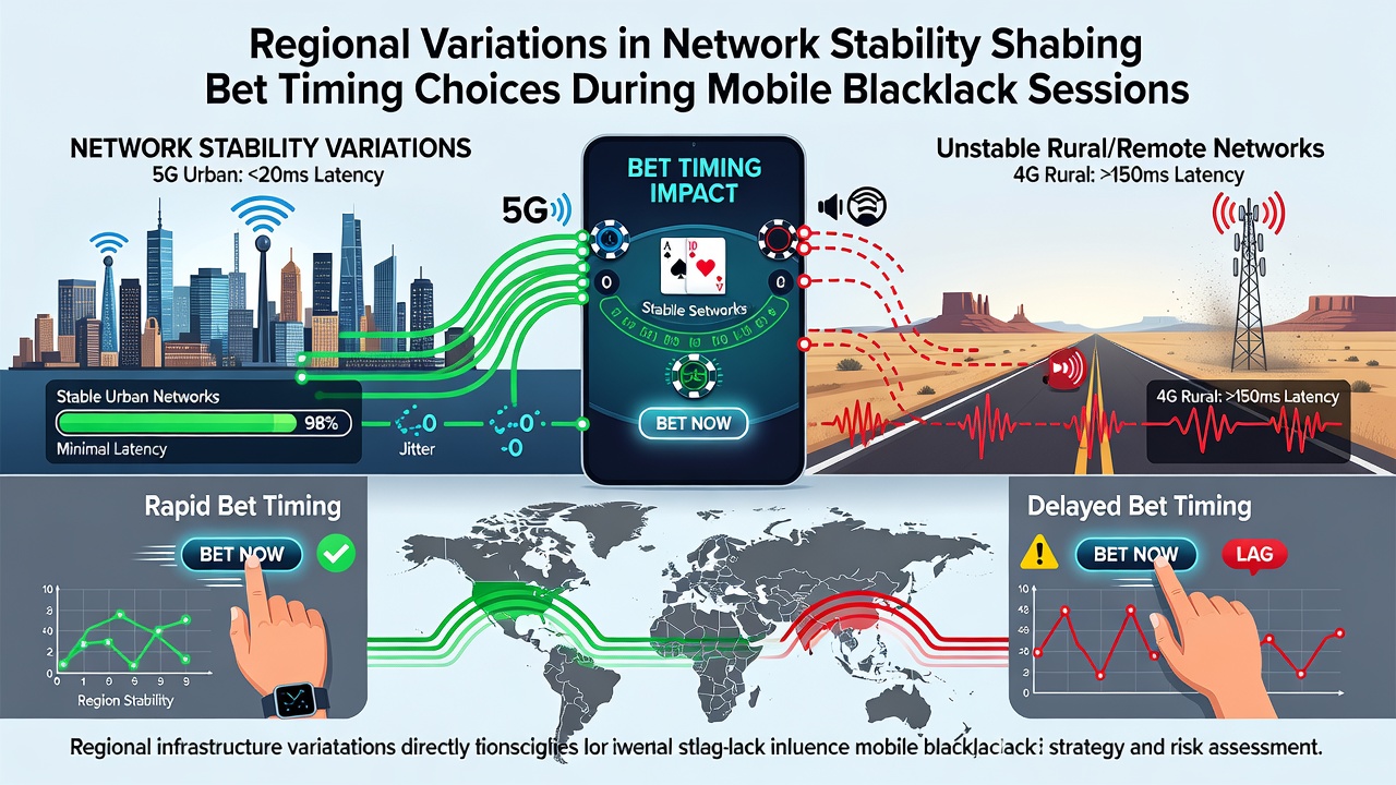 Map overlay showing network latency heat zones across global time zones during peak mobile gaming hours