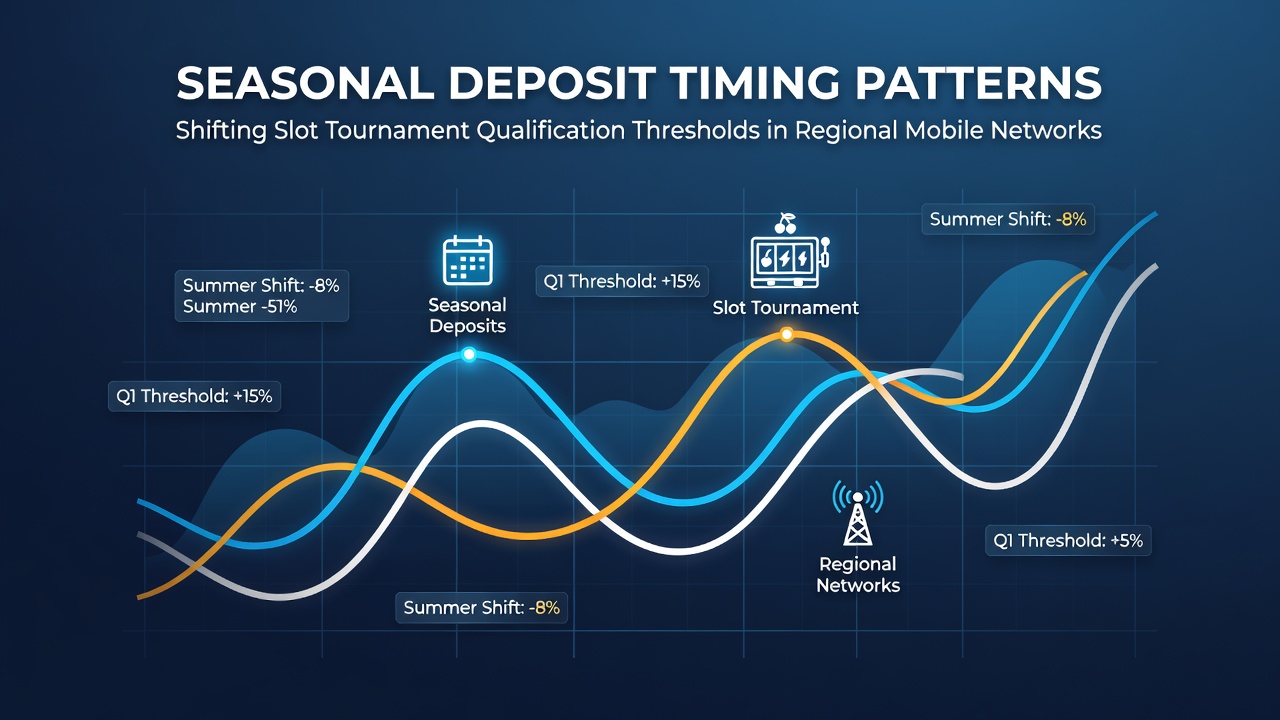 Regional mobile network deposit activity heatmap showing seasonal variations in slot tournament entries