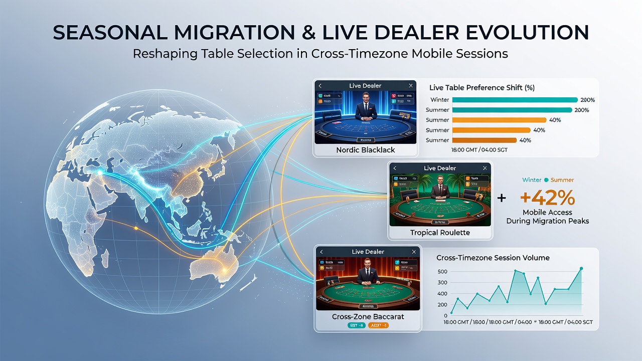 Mobile device displaying live dealer blackjack table with world clock overlays showing multiple time zones during summer travel periods