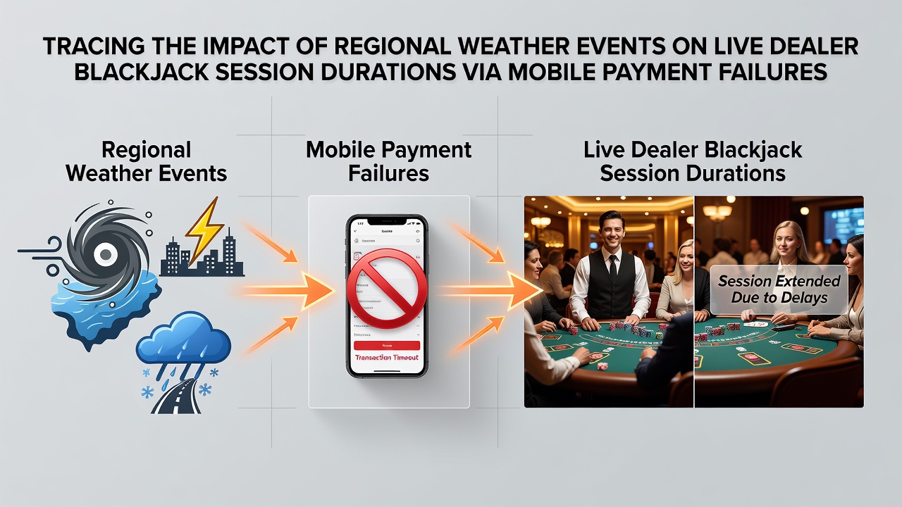 Regional weather patterns disrupting mobile networks and live dealer blackjack sessions