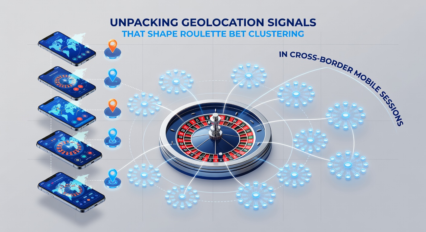Geolocation data map illustrating roulette bet clusters across European borders during mobile sessions